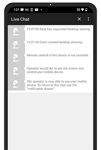 Sharing screen
